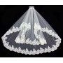 Veil - Double Layer - Lace Hem - 36" - VL-V1093IV